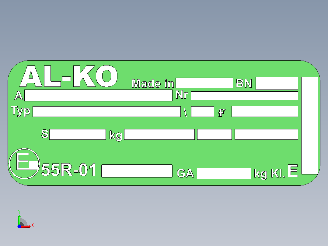 标签 AL-KO Drawing前视图