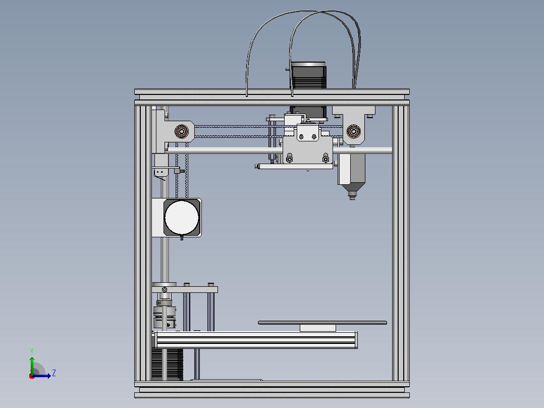 3D打印机SW左视图