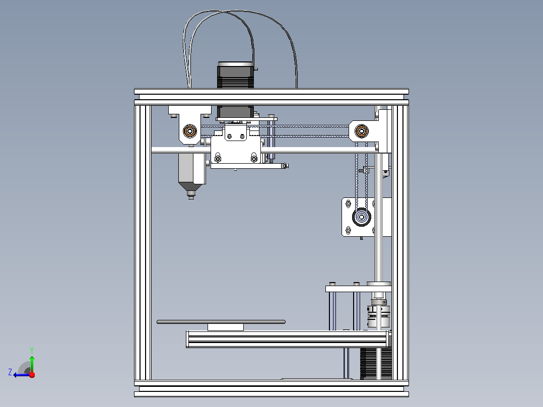 3D打印机SW右视图