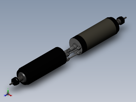 2kw水冷主轴器正等轴测缩略图