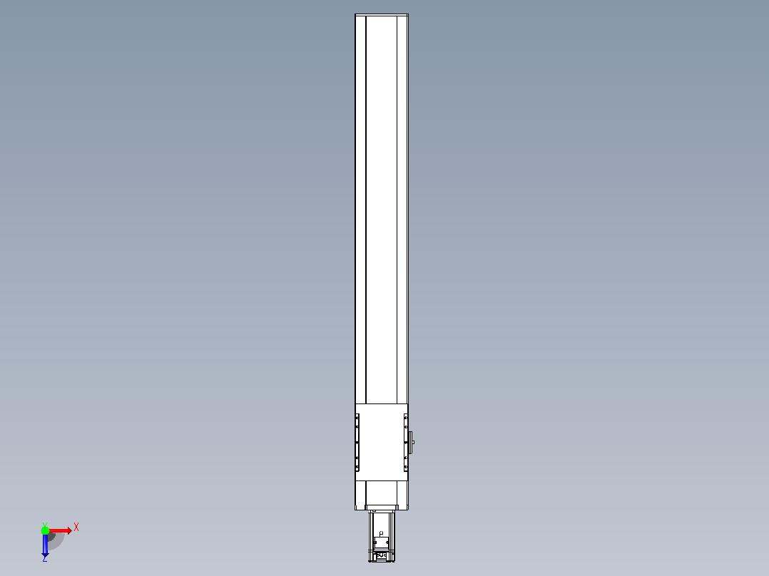 滚珠丝杠直线轴带导轨全封闭TPA-HCR-120D-1610C-L850-M-C-P40-N3俯视图