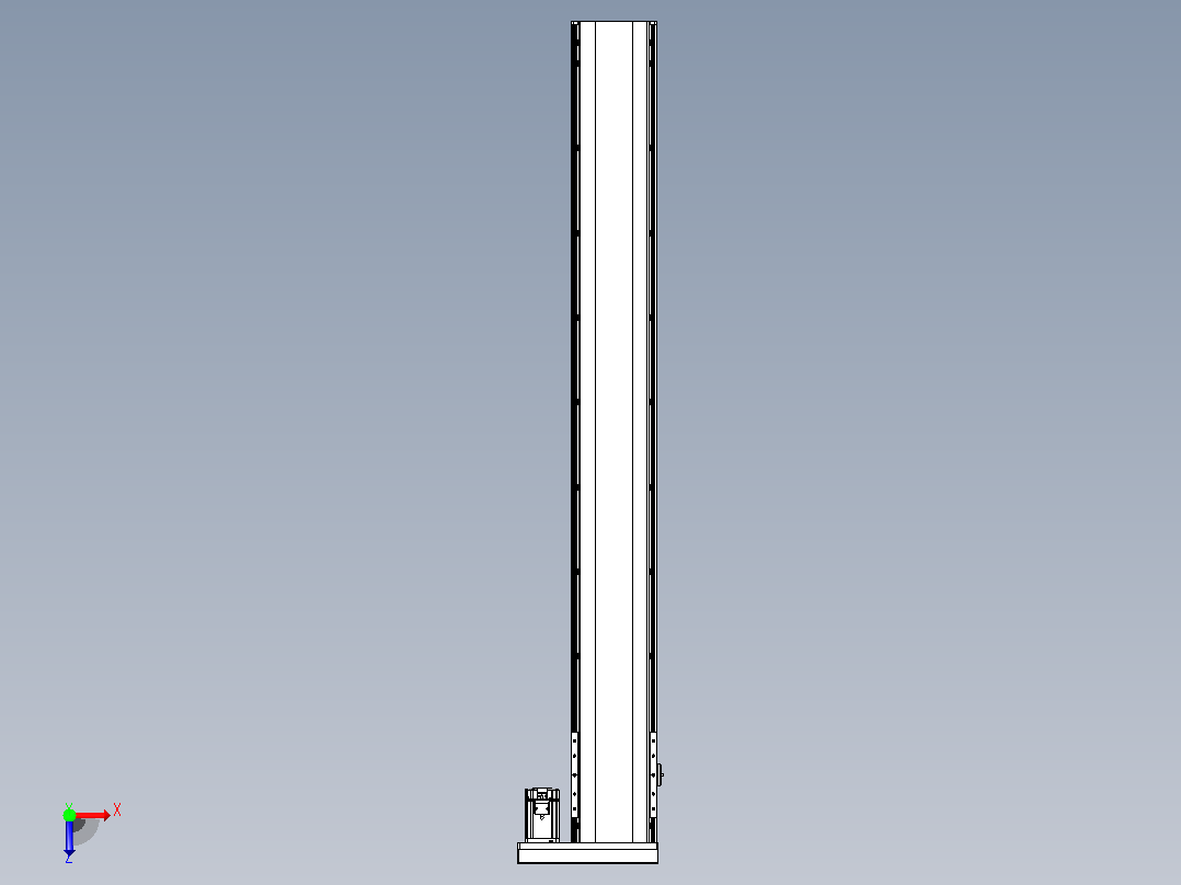 日规模组半封闭丝杆TPA-HNR-202D-2510C-L1600-ML-C-P75-N3俯视图