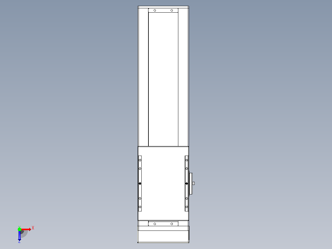 滚珠丝杠直线轴带导轨全封闭TPA-HCR-120D-1610C-L300-MP-C-P20-N3俯视图
