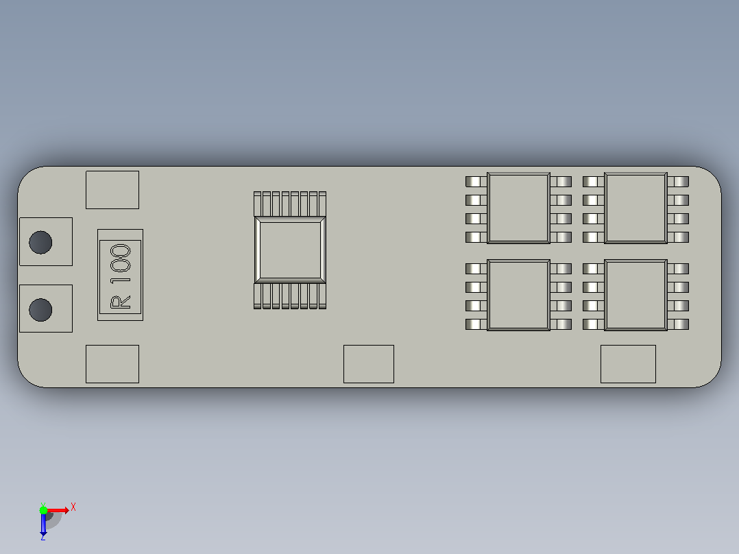 3件bms充电器模块12v 10a 18650锂电池俯视图