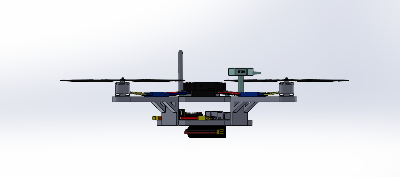 国际竞速比赛无人机模型3D图纸 Solidworks设计 附STEP