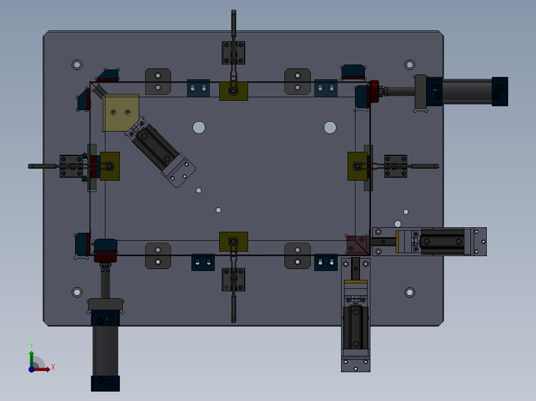 裙板焊接组件前视图