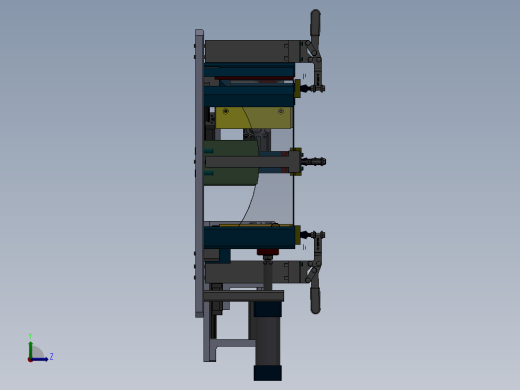 裙板焊接组件左视缩略图