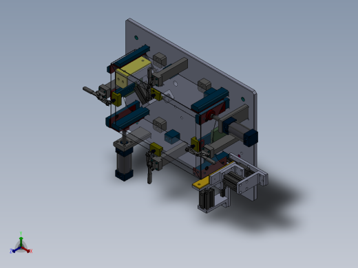 裙板焊接组件正等轴测缩略图