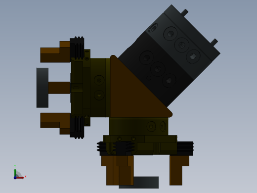 气动三爪卡盘sw22前视缩略图