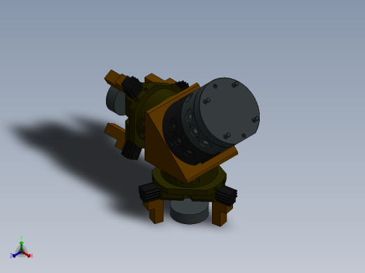 气动三爪卡盘sw22正等轴测缩略图