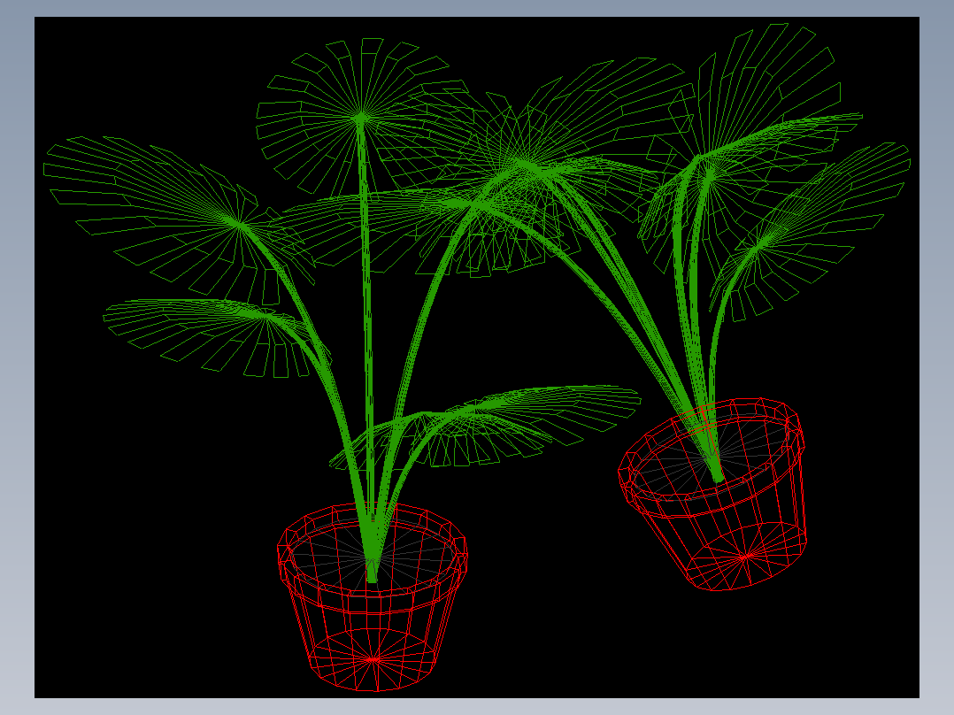 室内家具及植物三维模型四-HH024