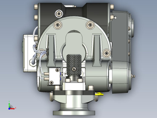 气动倾斜装置3D数模图纸 STEP格式前视缩略图