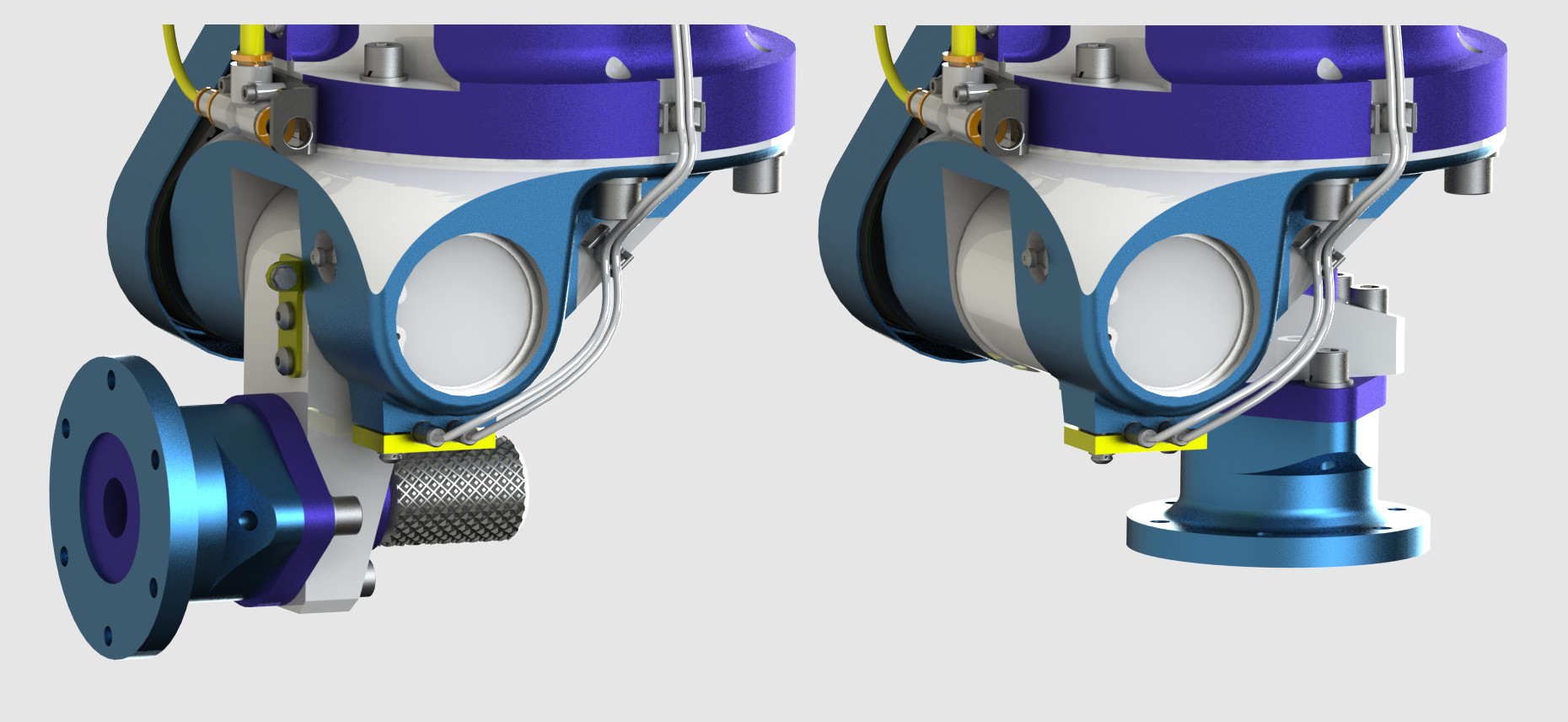 气动倾斜装置3D数模图纸 STEP格式