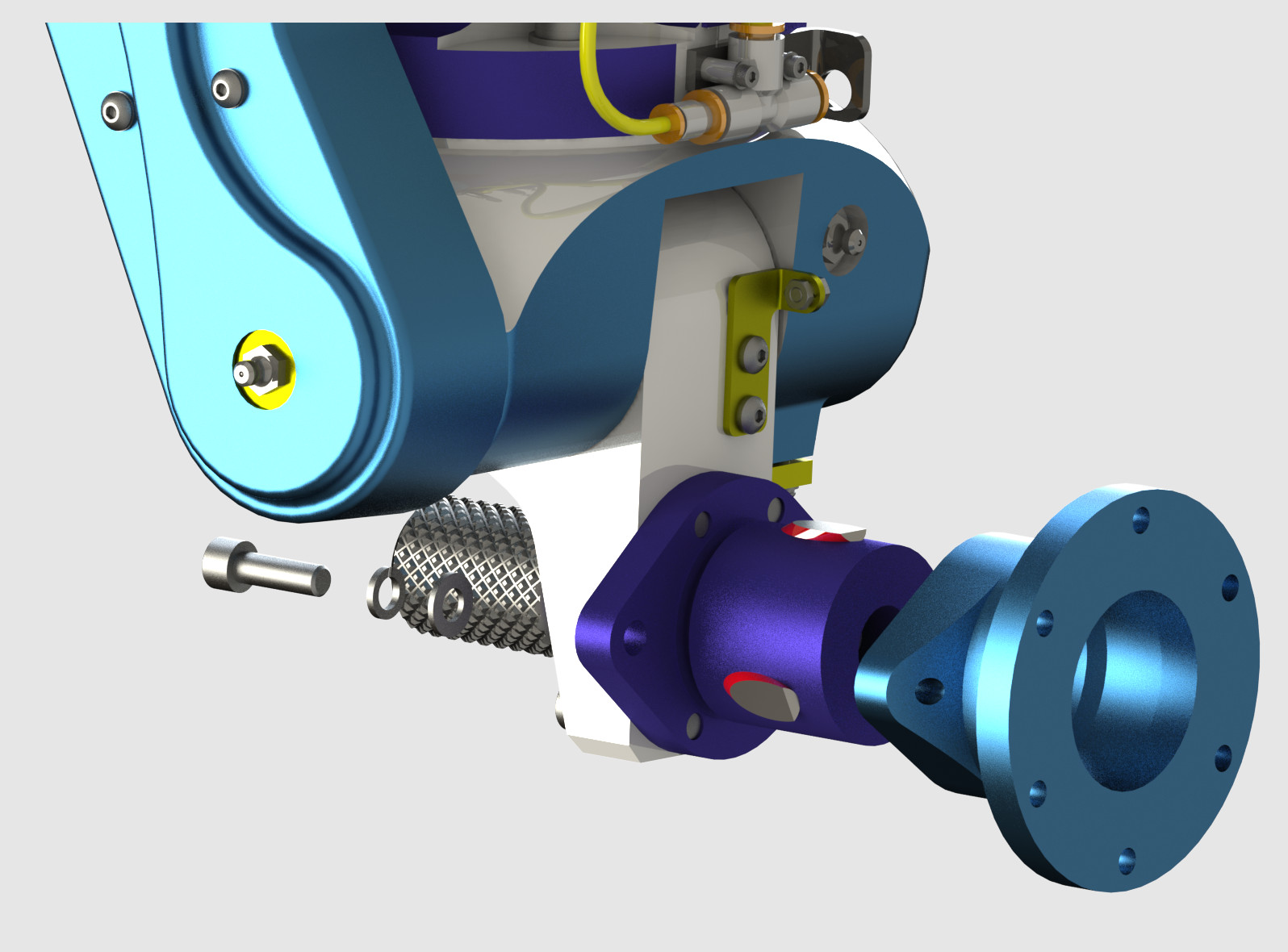 气动倾斜装置3D数模图纸 STEP格式