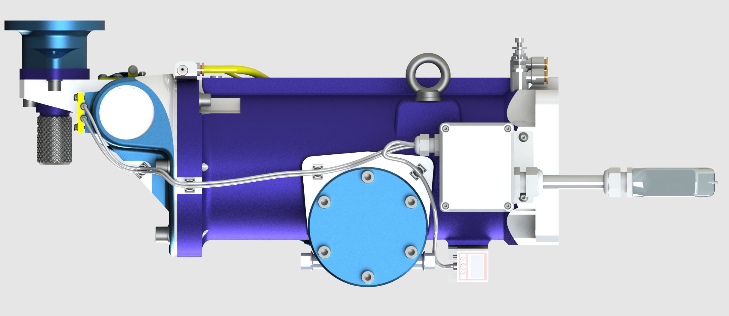 气动倾斜装置3D数模图纸 STEP格式