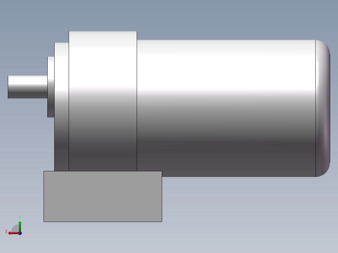 电机外形及连接尺寸1.5KW后视图