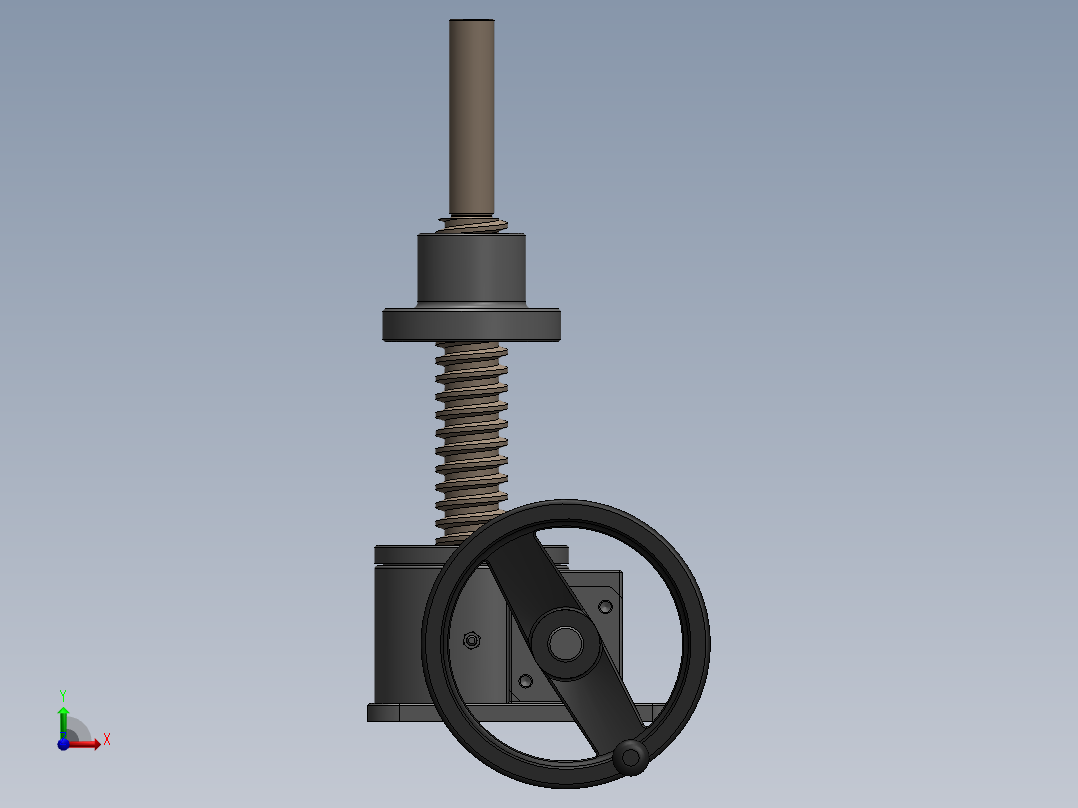 摇椅模型前视图