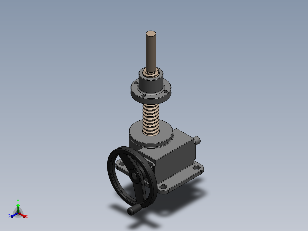 摇椅模型正等轴测图