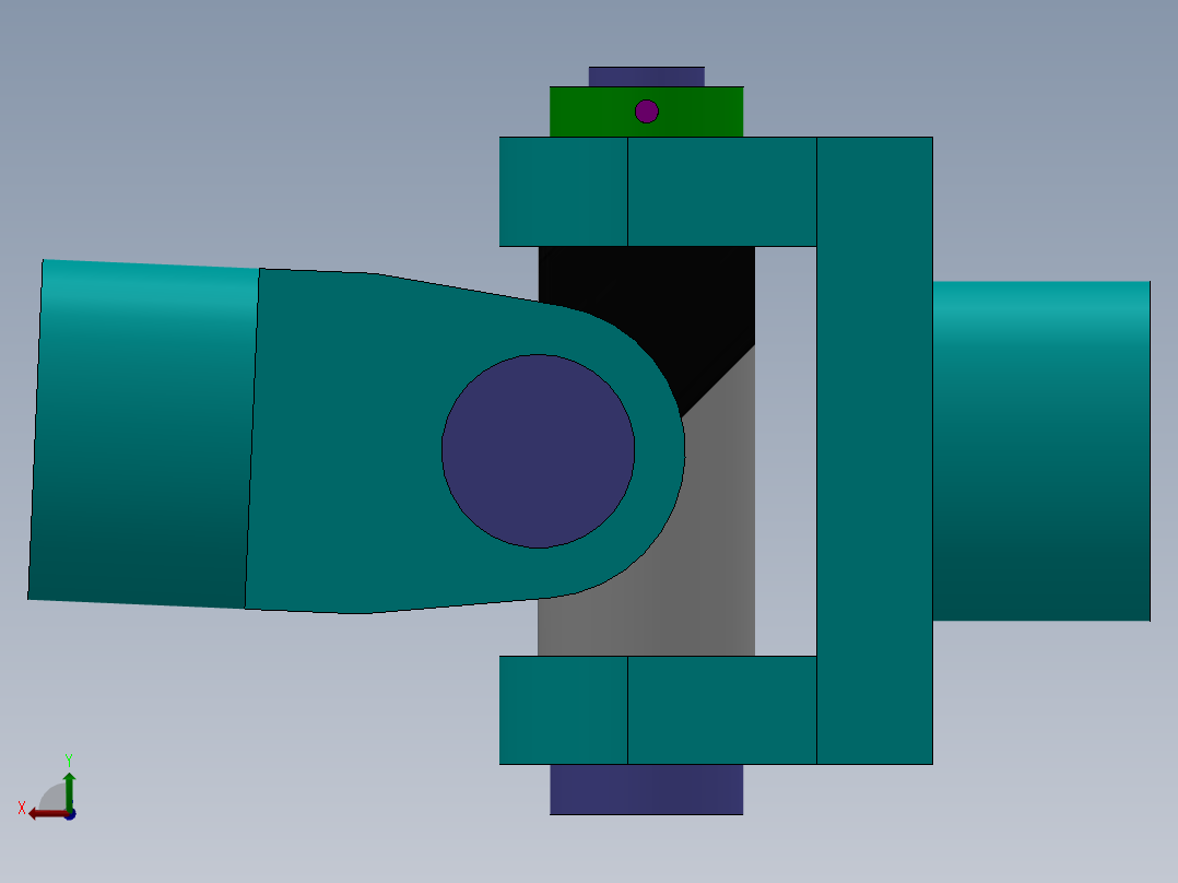 轮胎式联轴器后视图