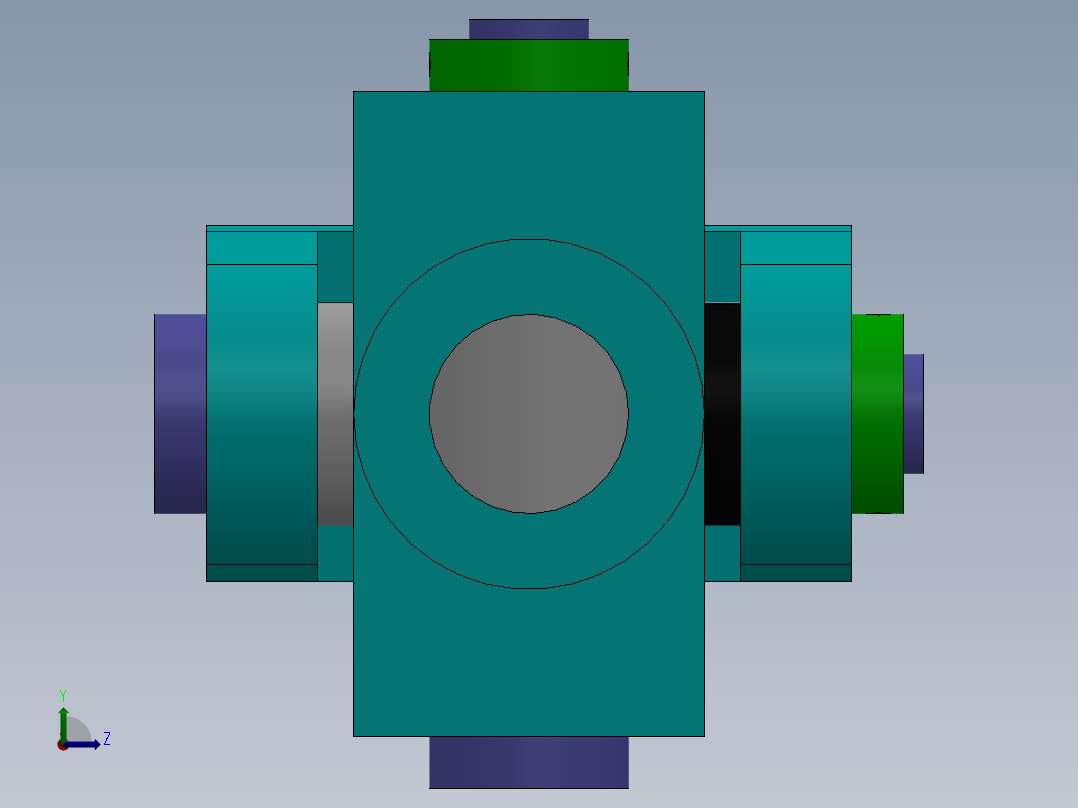 轮胎式联轴器左视图