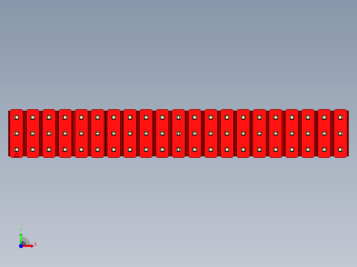 彩色公头100mil（2.54mm）系列-DS1021_red_3x21p_100mil_Type19_rev1.0前视缩略图