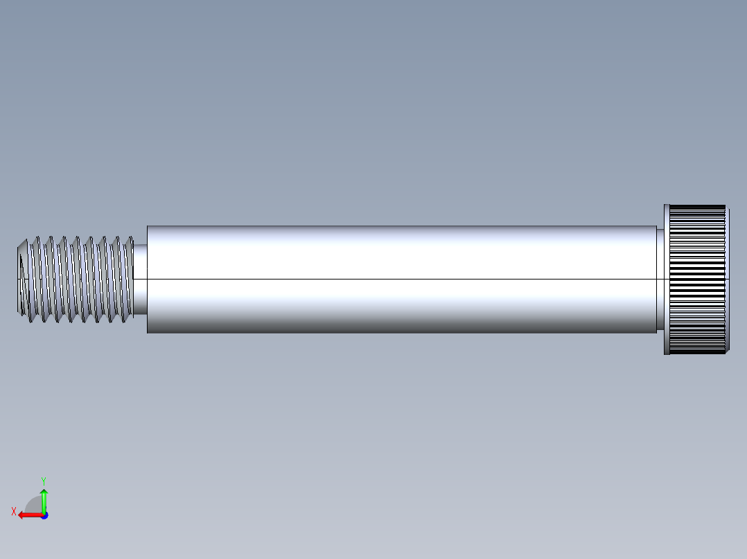 内六角螺螺栓-SB 0.500-13 x3后视图