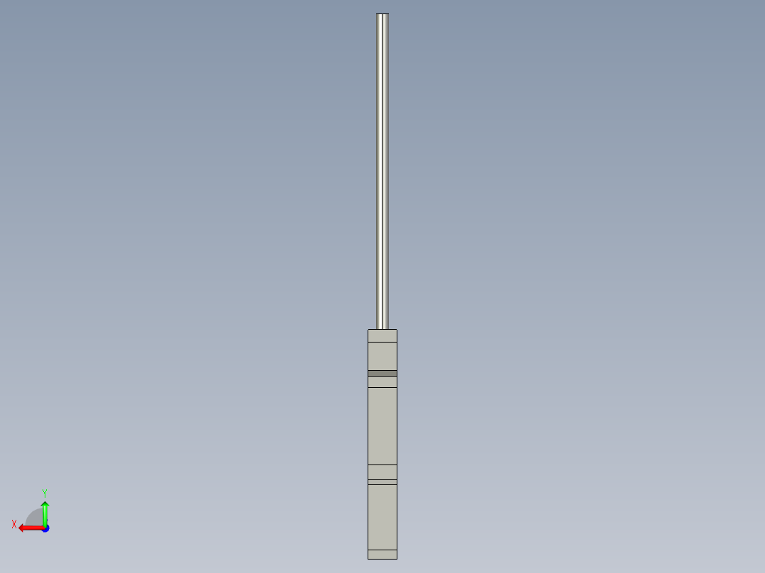 基恩士FS-V21_kc图纸模型后视图