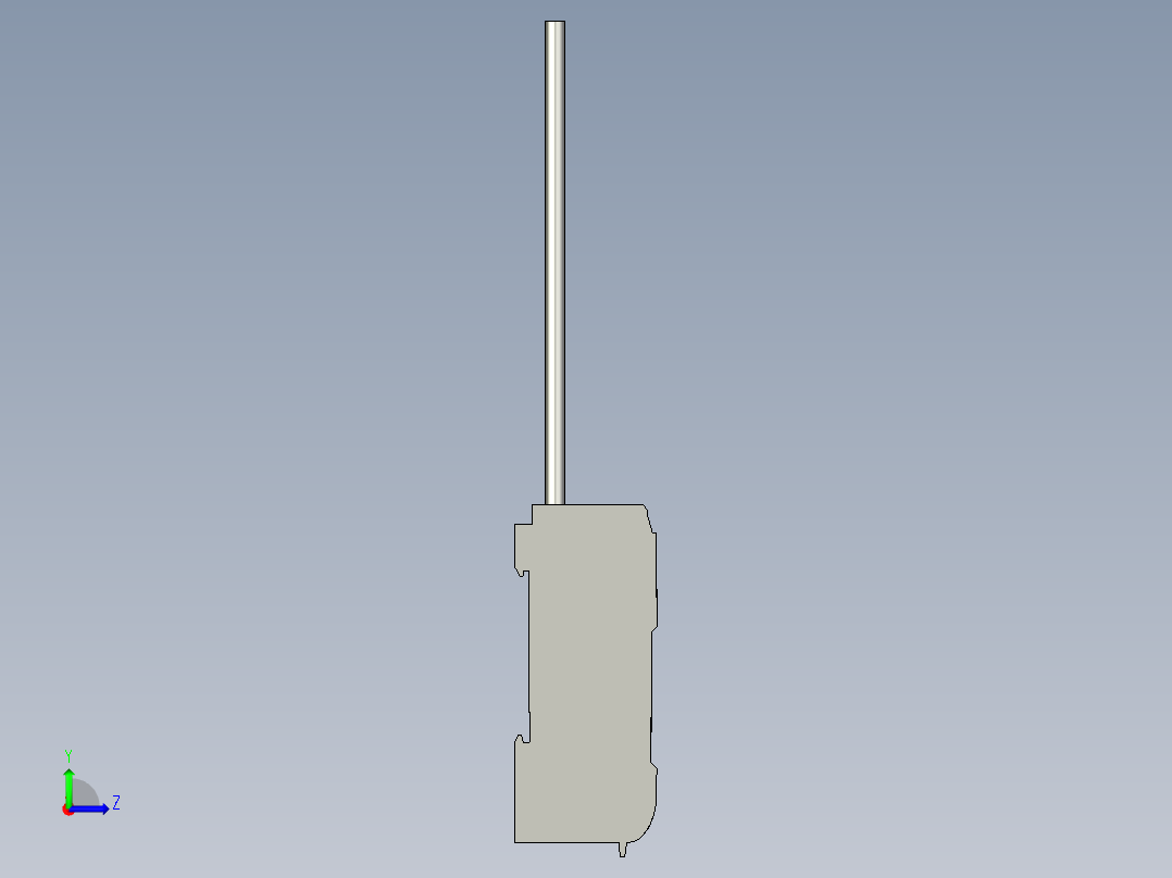 基恩士FS-V21_kc图纸模型左视图