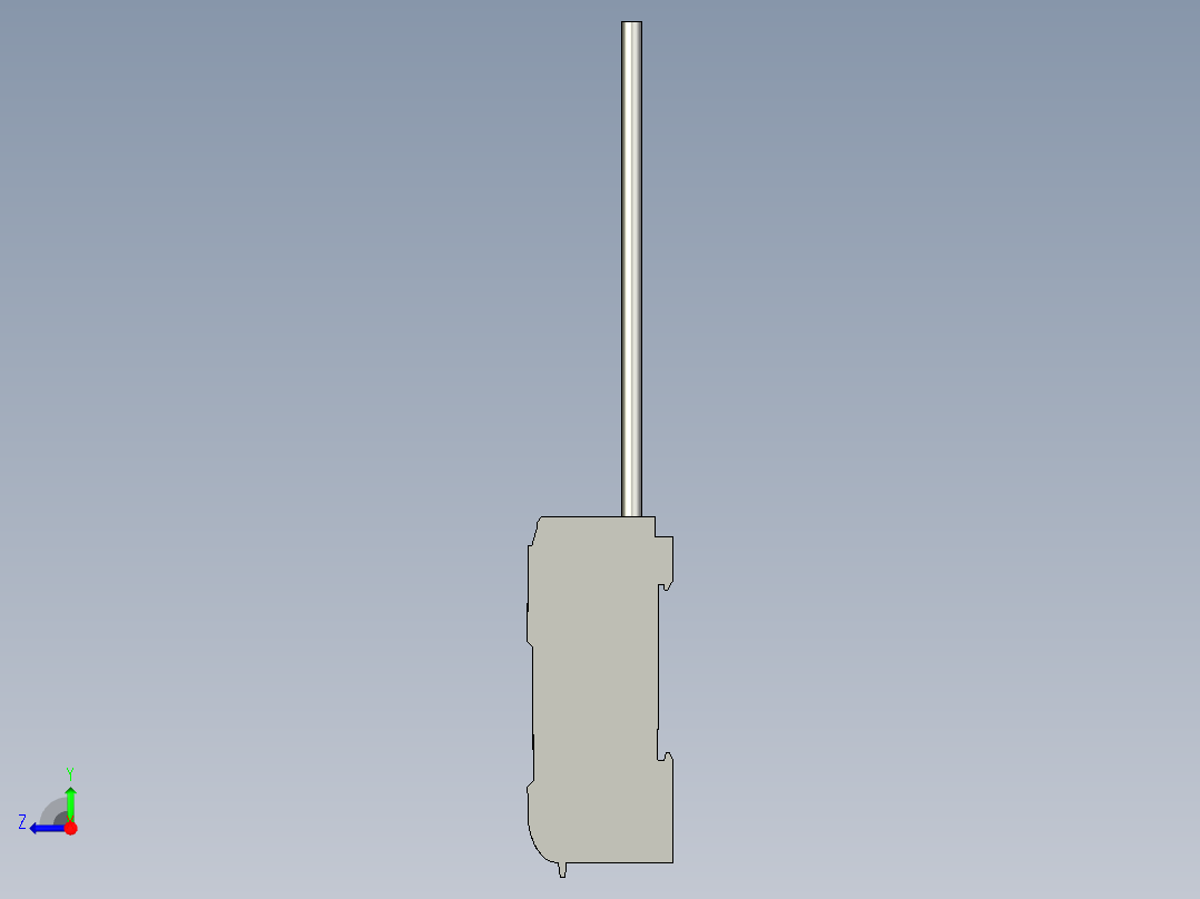 基恩士FS-V21_kc图纸模型右视图