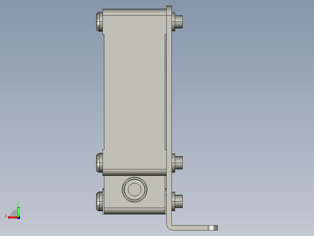 基恩士IB-30_kc图纸模型后视图