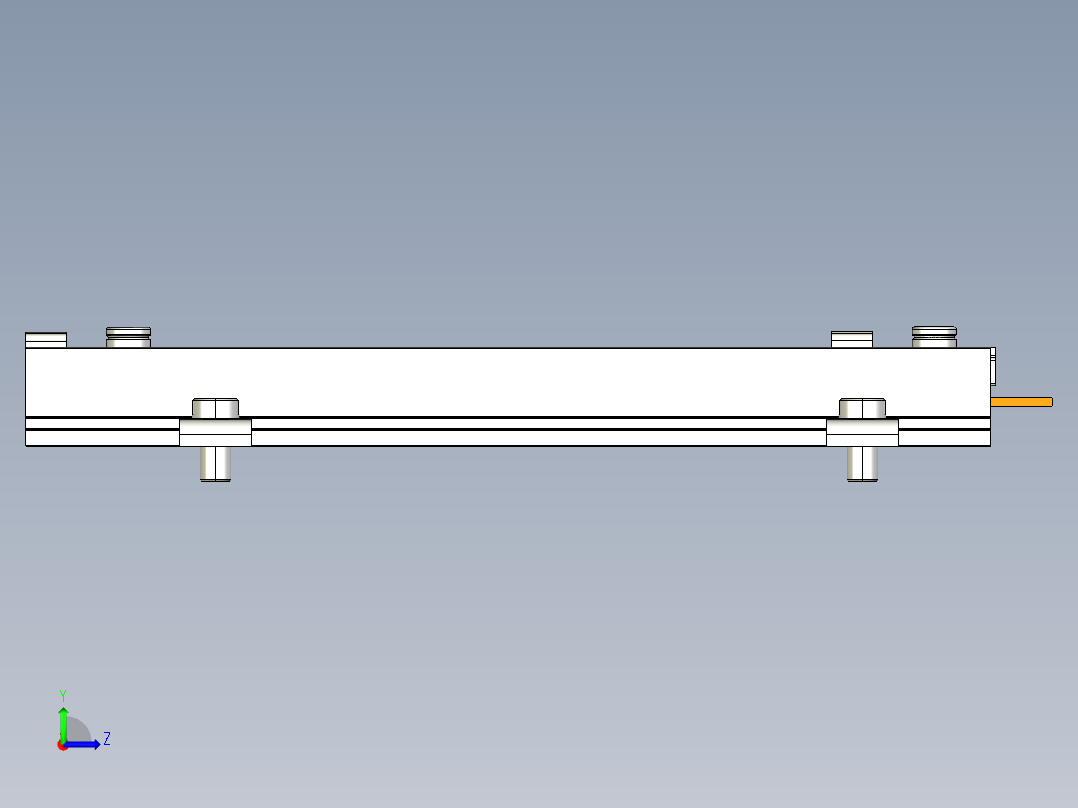 NOVOTECHNIK直线位移传感器PTP 系列-开放式结构传感器左视图