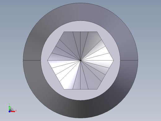定位珠(輕荷重)(內六角)2203-3D多系列多零件图纸模型前视缩略图