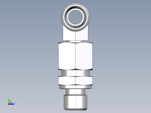 卡套式工业通用硬管接头EO_Assembled_adjustable_standpipe_branch_tee_EVT10LROMD71左视缩略图