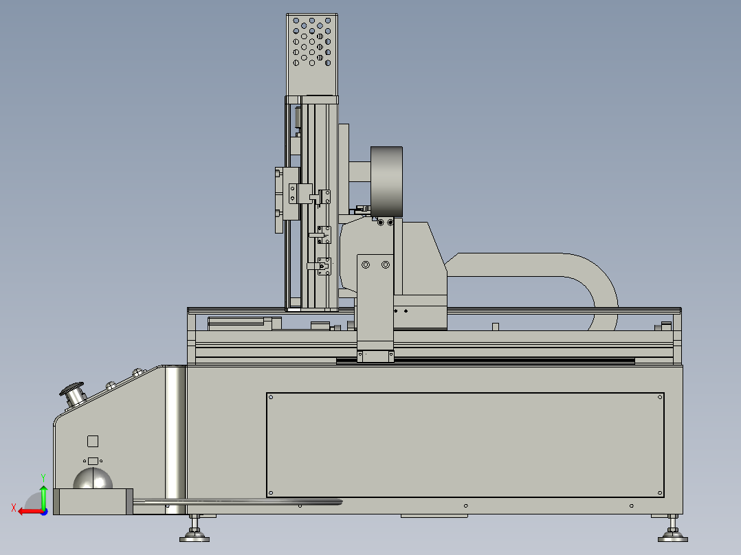 龙门活动式3轴点胶机后视图