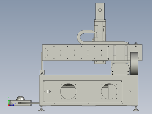 龙门活动式3轴点胶机左视缩略图