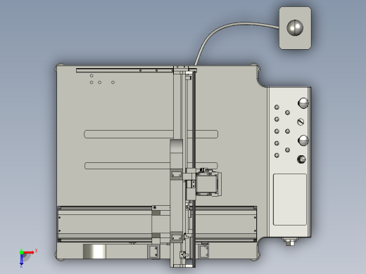 龙门活动式3轴点胶机俯视缩略图