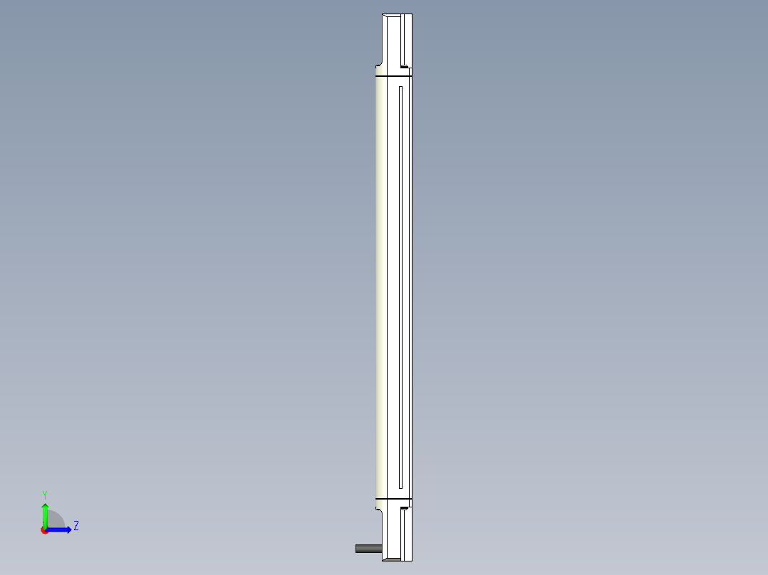 基恩士SL-V10L_T_kc图纸模型左视图