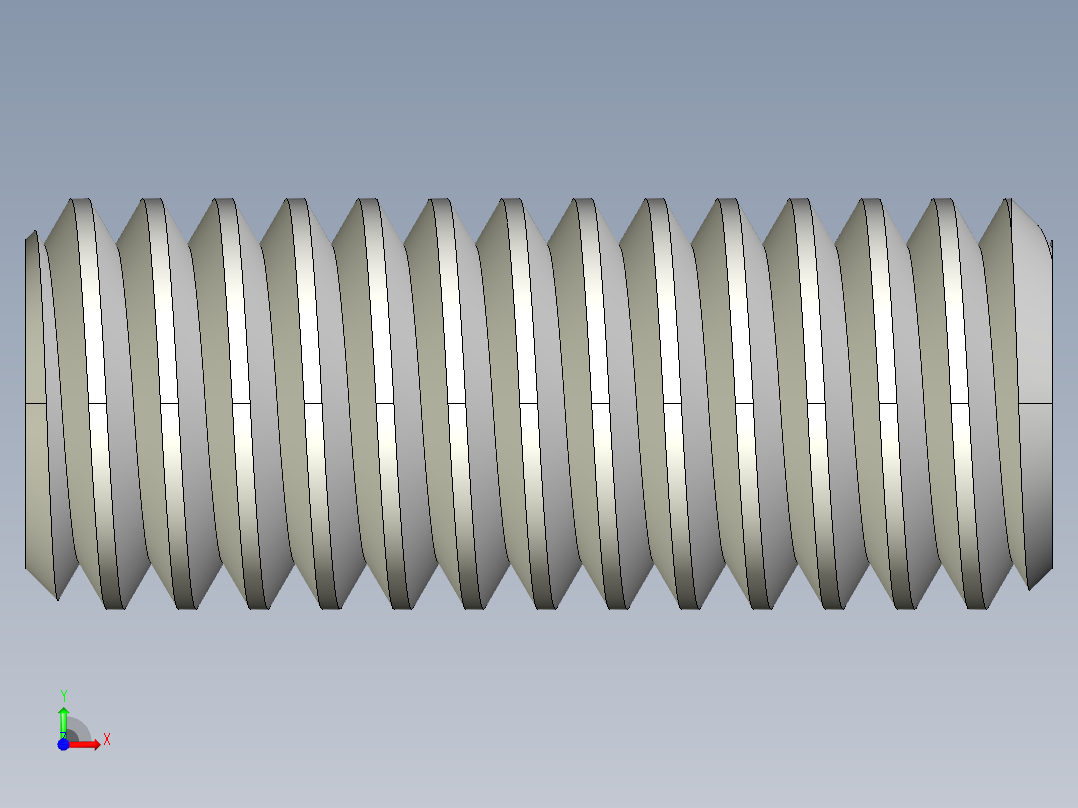 DIN 913-ISO 4026 固定螺钉-M4 L=10.STEP前视图