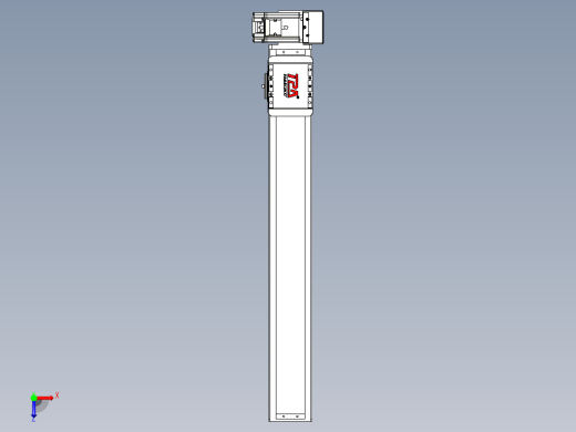 同步带全封闭直线模组TPA-HCB-85D-90-L550-LU-C-P20-N3俯视缩略图
