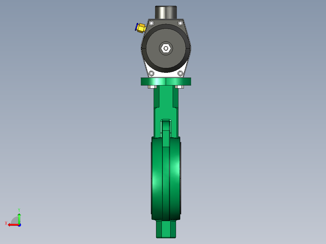 阀门模型-DN80____后视图
