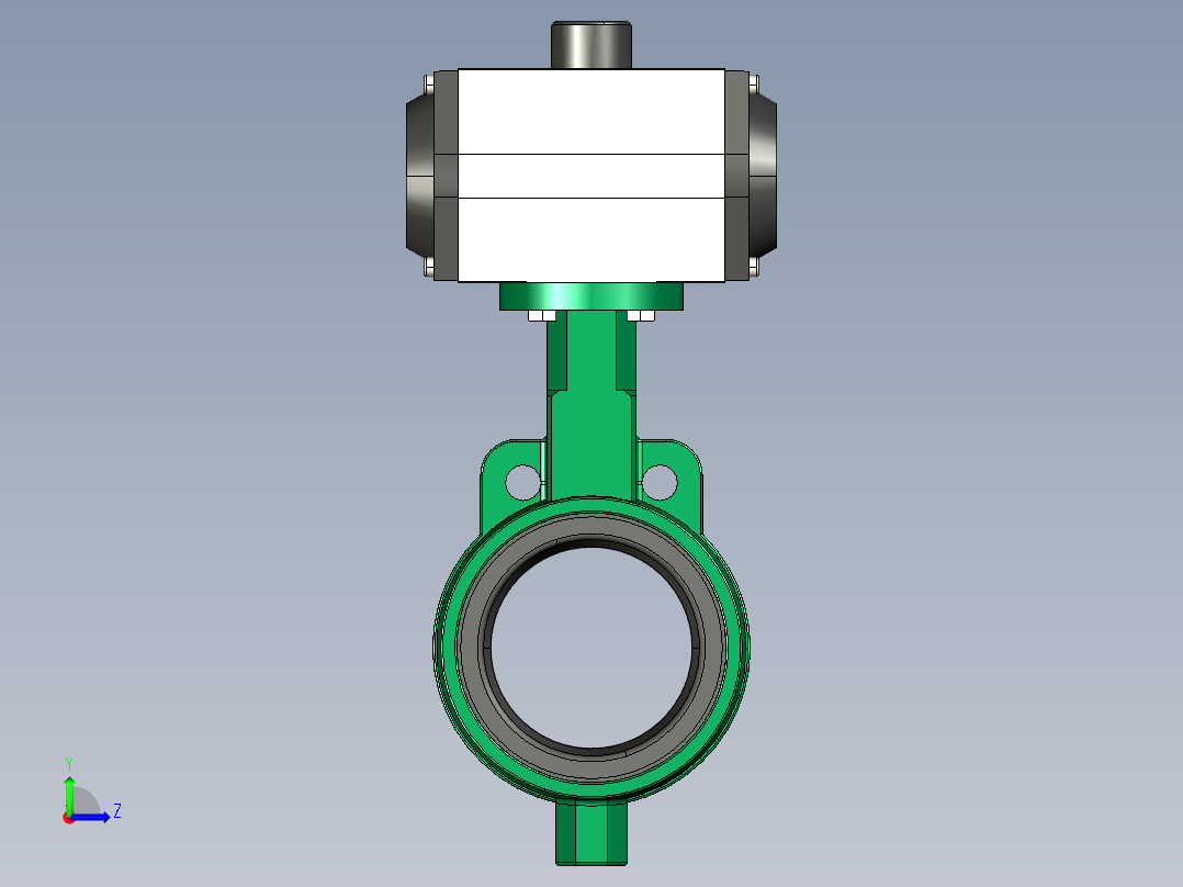 阀门模型-DN80____左视图