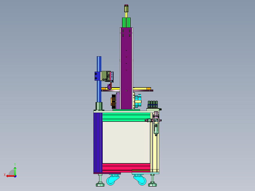 超声波折叠口罩焊边机后视图