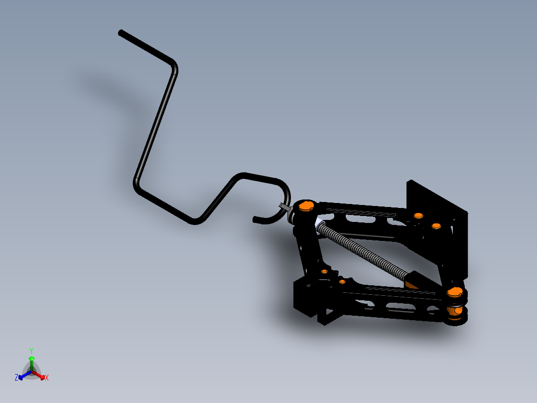 千斤顶正等轴测图