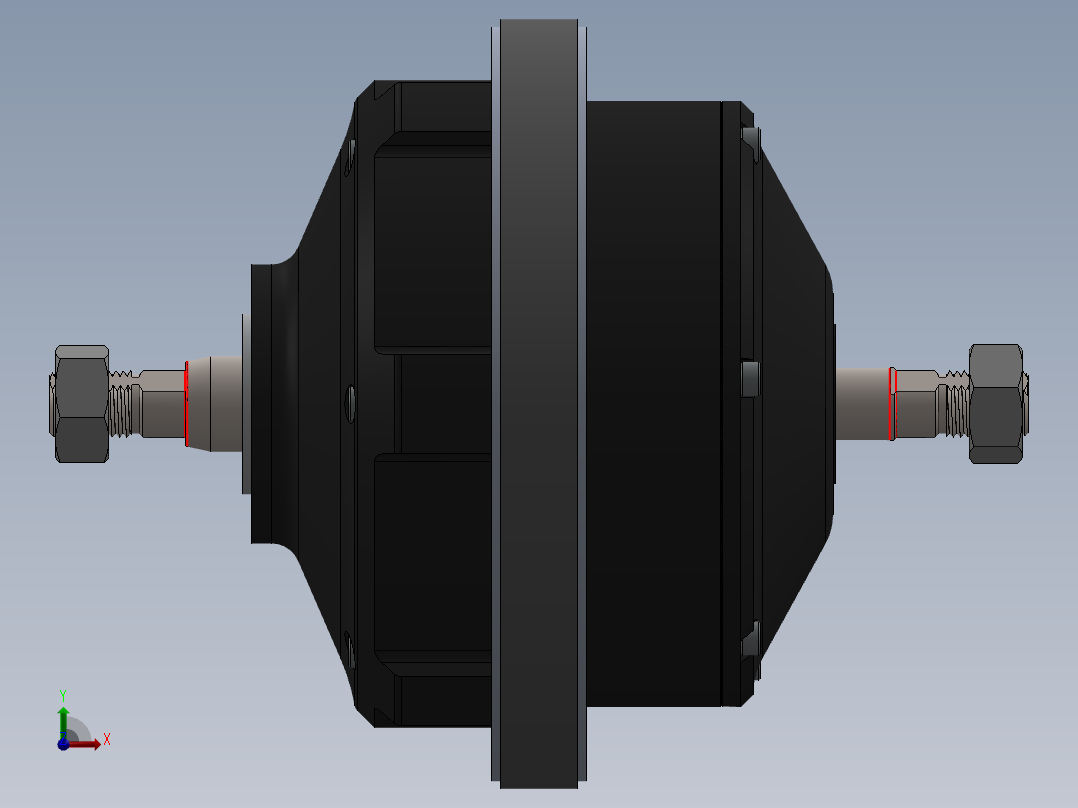 轮毂电机 (4)前视图