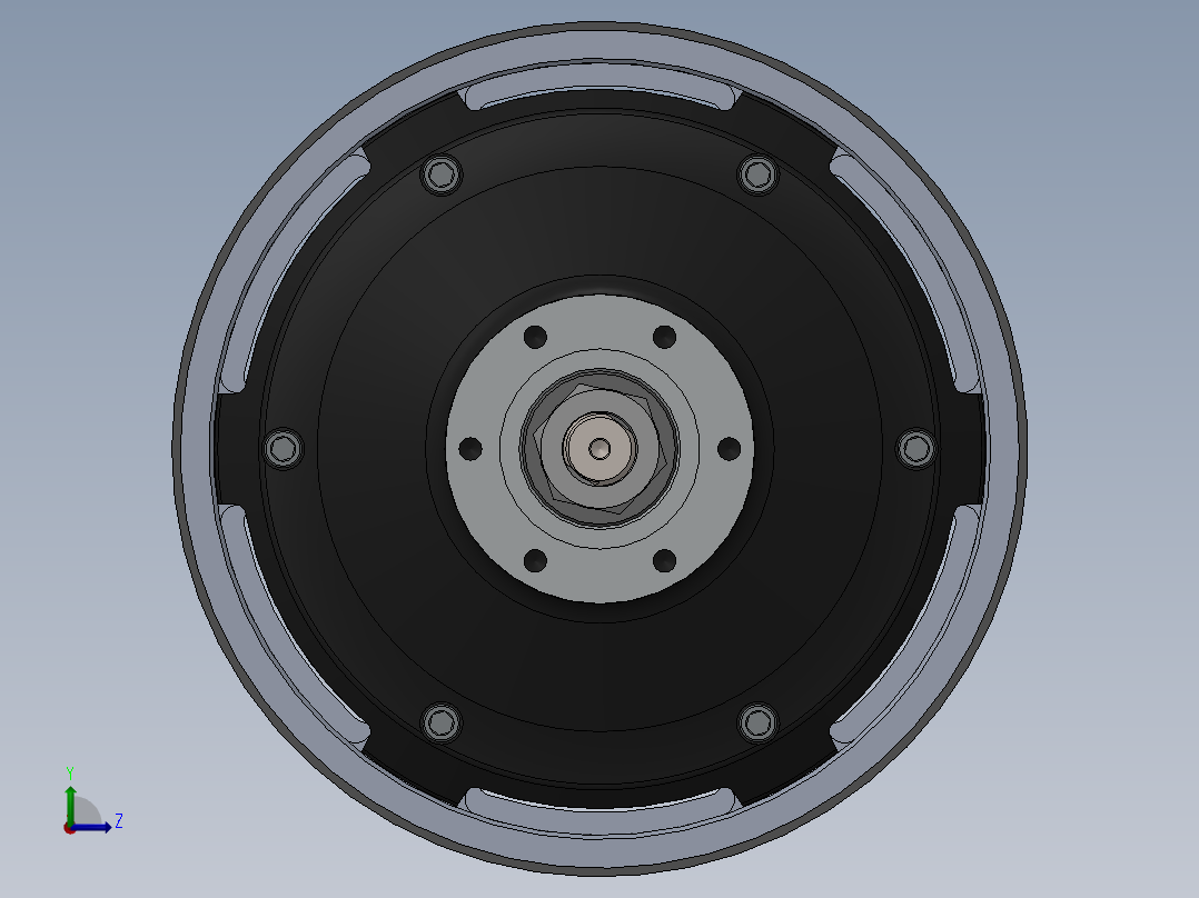 轮毂电机 (4)左视图