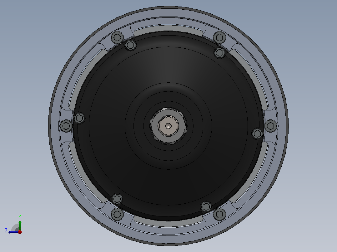 轮毂电机 (4)右视图
