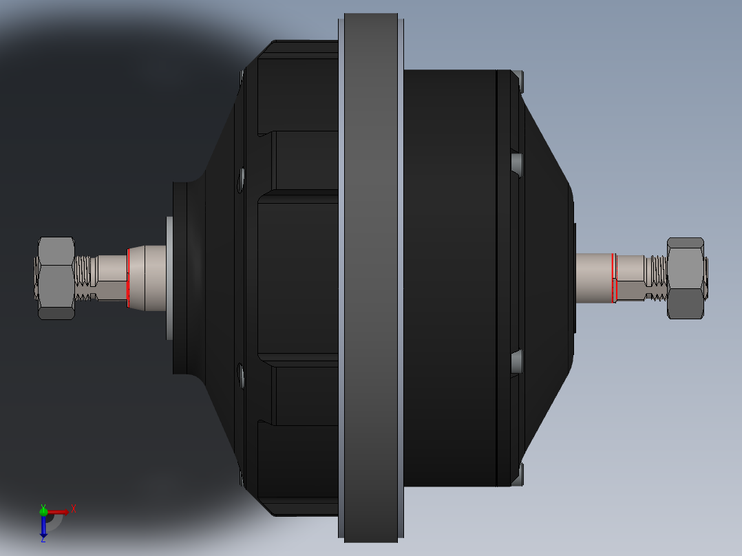 轮毂电机 (4)俯视图
