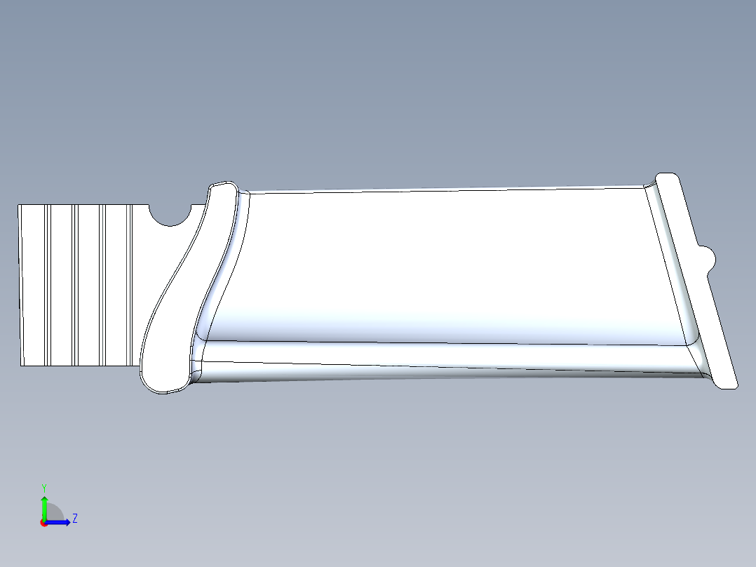 涡轮 叶片 涡扇 (41)左视图