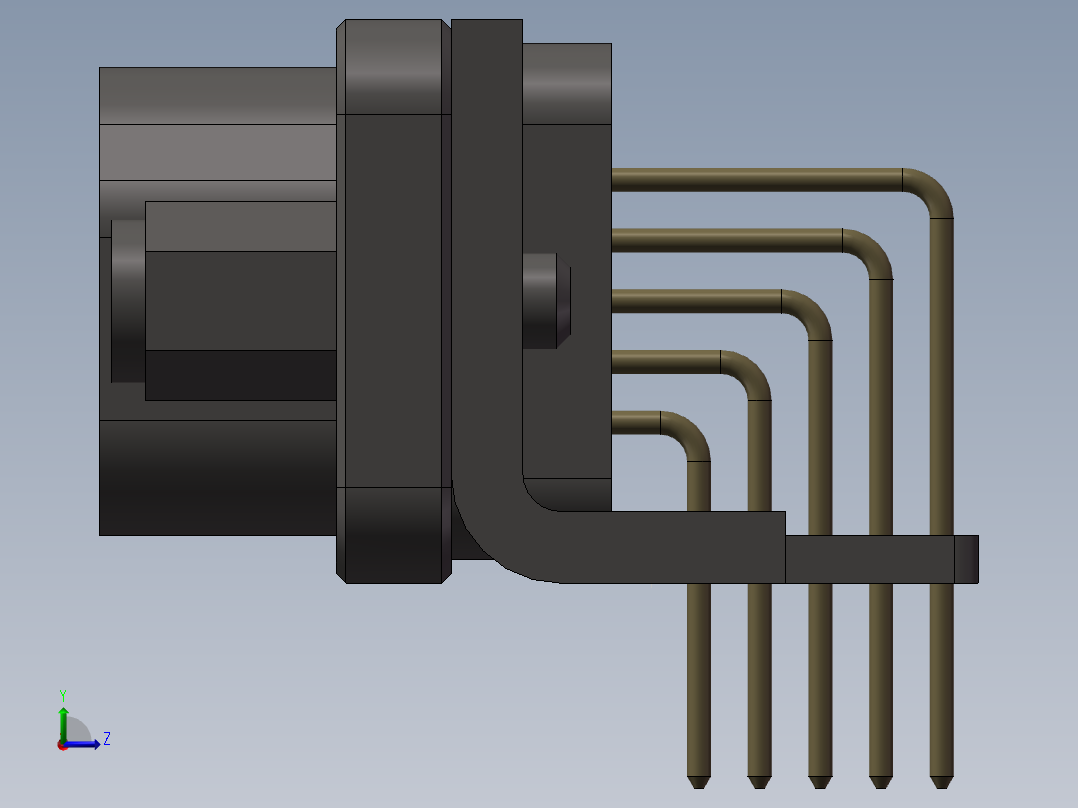 J30J连接器合集左视图