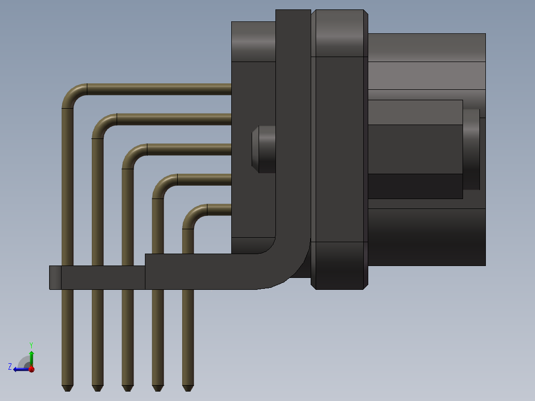 J30J连接器合集右视图